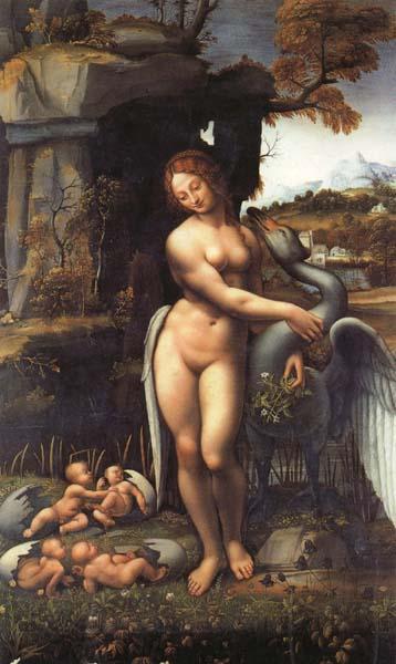 LEONARDO da Vinci Leda and the Swan China oil painting art